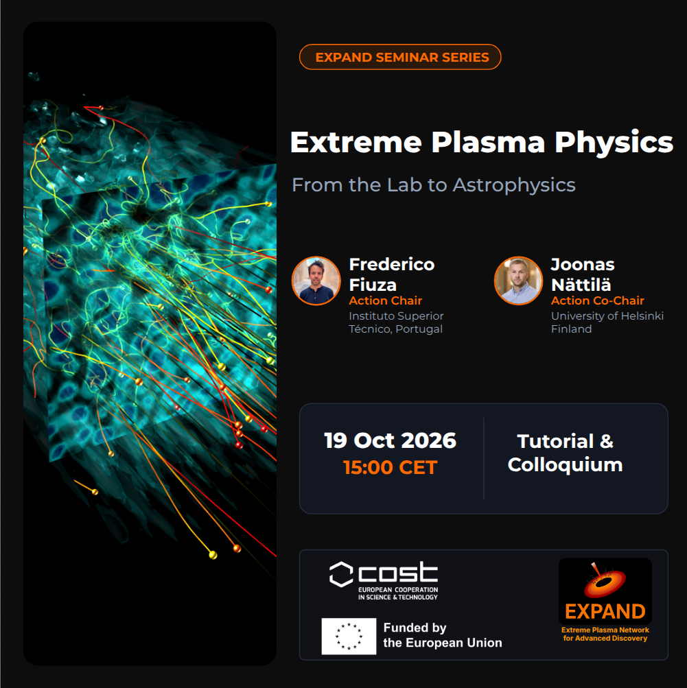 EXPAND Seminar Series - Extreme Plasma Physics Poster